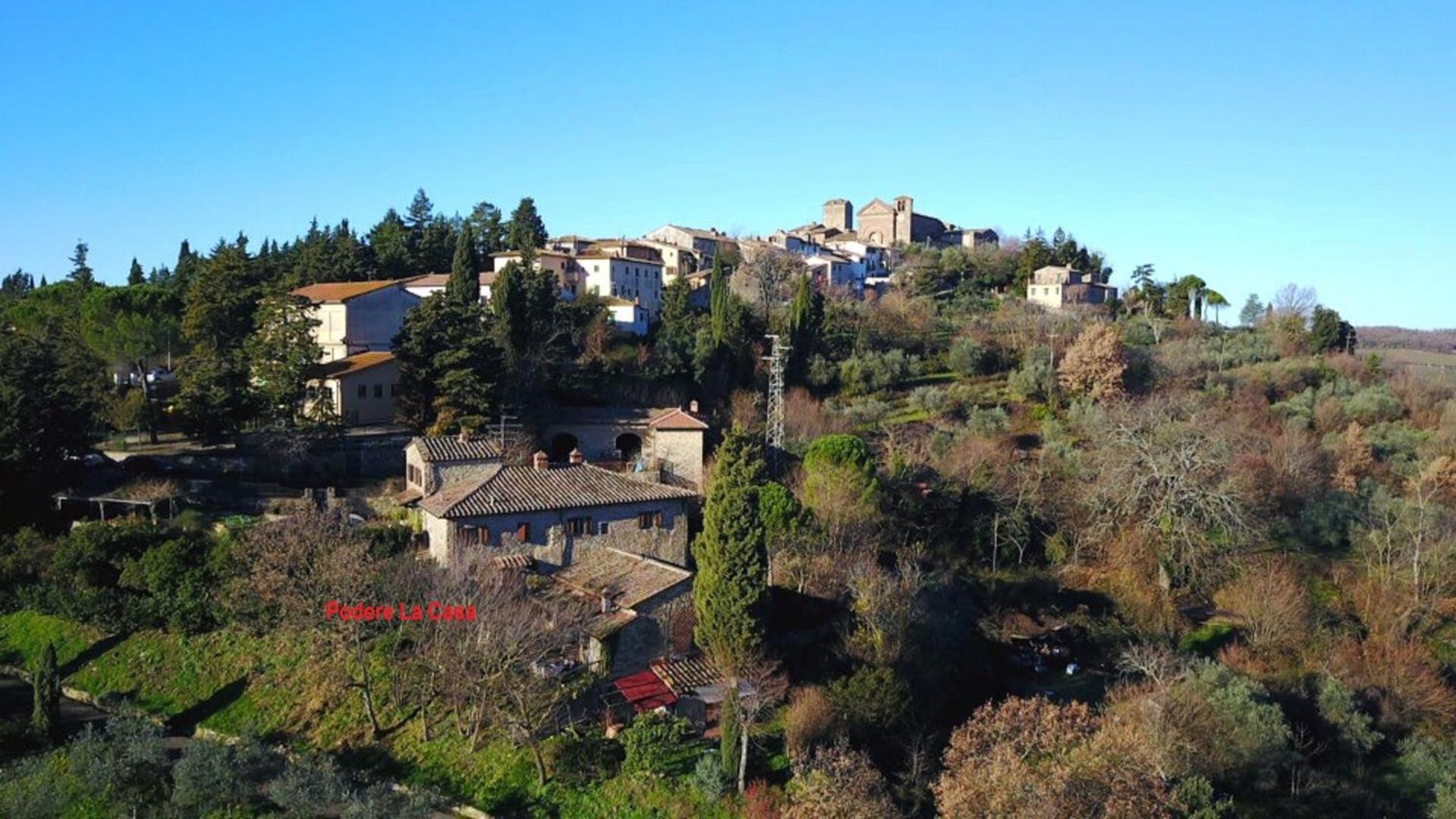 Апартаменты Agriturismo Podere La Casa Панцано Экстерьер фото